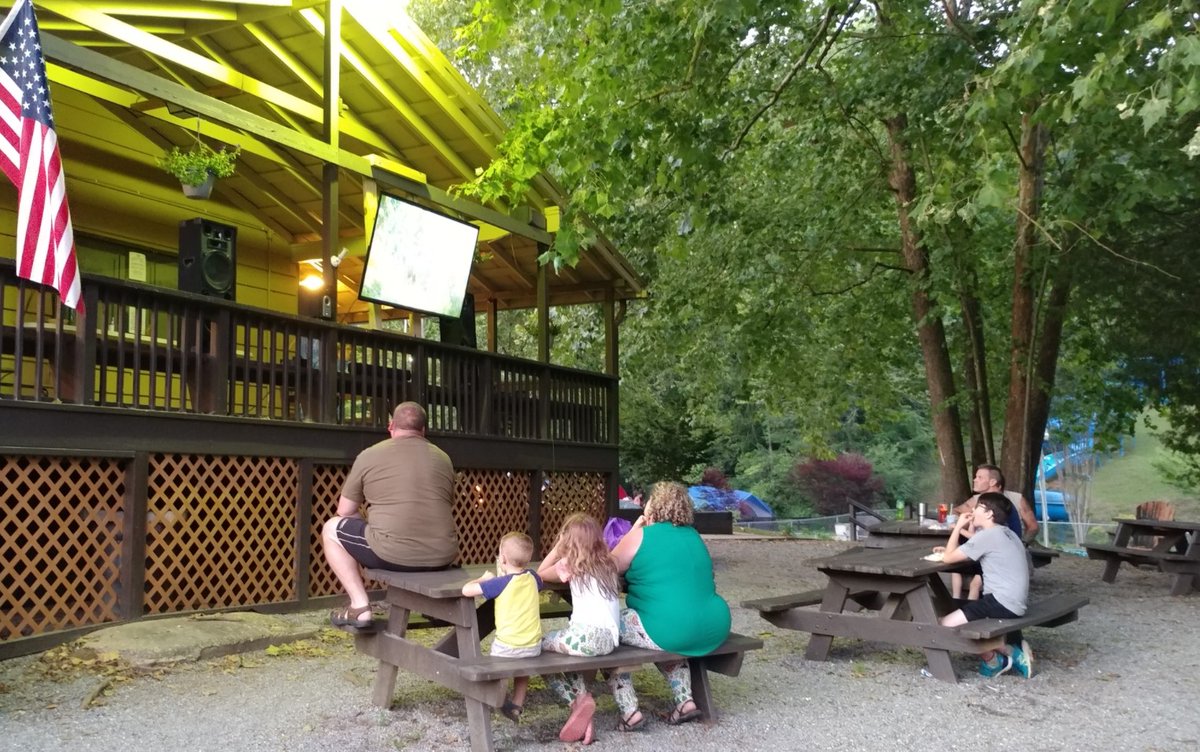 HiddenCreek_'s tweet photo. We had a blast at our last MOVIE NIGHT! 🎥🎬🍿
This weekend is WILLY WONKA WEEKEND! We'll have movie night (guess what we'll be watching 😉), a golden ticket scavenger hunt 💴, candy BINGO 🍬🍭, &amp; more!

Don't miss out on this CHOCOLICIOUS weekend of FUN! 🍫
(828) 652-7208 https://t.co/2l1Ux7FZ6F