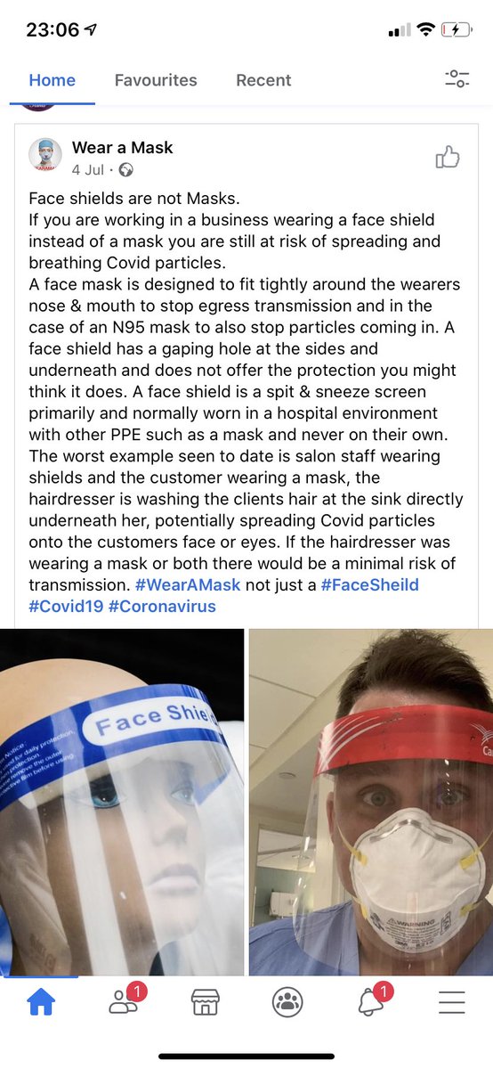 CamilloKim's tweet photo. @NicolaSturgeon please can you make guidance clearer on the use of face shields; in that without a face mask they are absolutely useless! https://t.co/LFWWzjMrMu