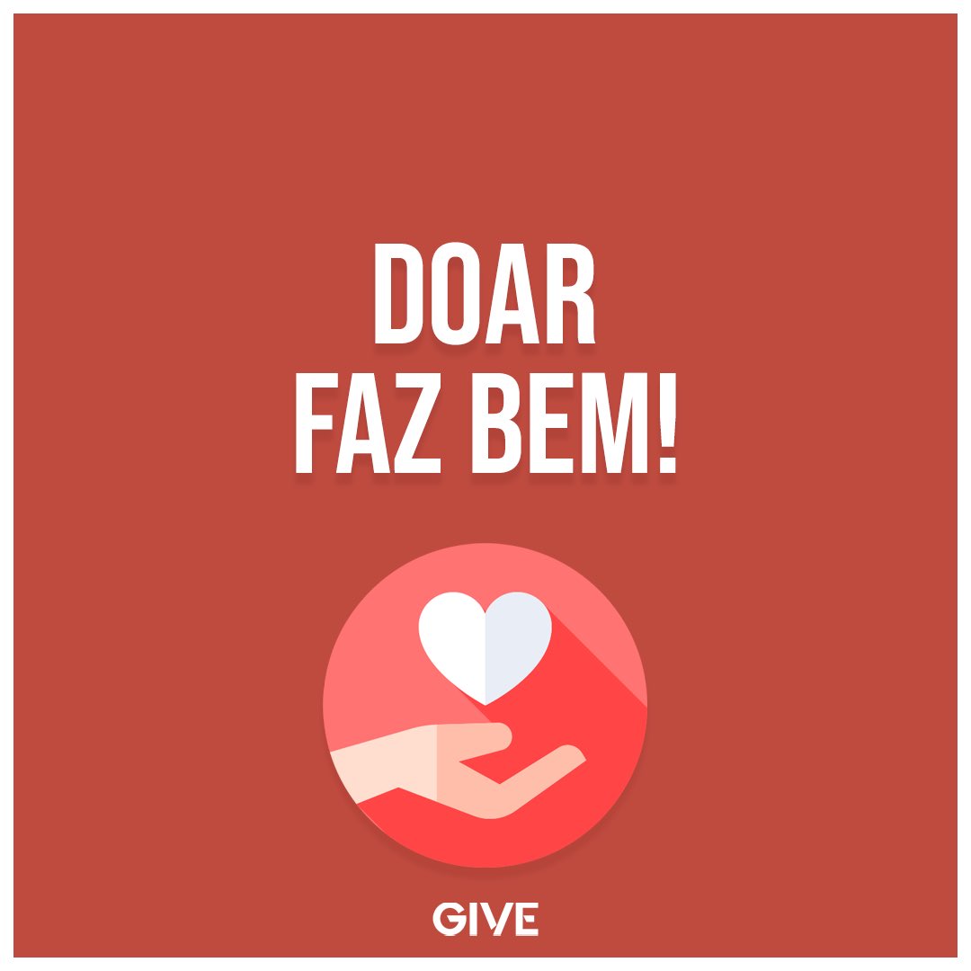GiveAppBrasil's tweet photo. Você pode ajudar nesse instante. Cada doação que você faz via GIVE transforma vidas!

O hábito de doar começa onde a gente está! #giveappbrasil #doaçãoonline #doe #doarfazbem #doação #generosidade #solidariedade #habitodedoar #ONG #GivingTuesday #diadedoar #doações #façasuaparte https://t.co/WRLwqwtAD6