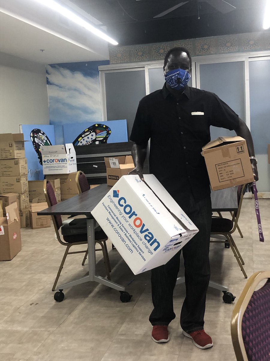 ucsdrefugee's tweet photo. Good things happen when people work together! Member organizations of the San Diego Refugee Communities Coalition will soon be distributing non-medical grade personal protection supplies to families, staff and volunteers. @sd_fdn @sharphealthcare and Union Bank Foundation. https://t.co/2z7Eyau6df