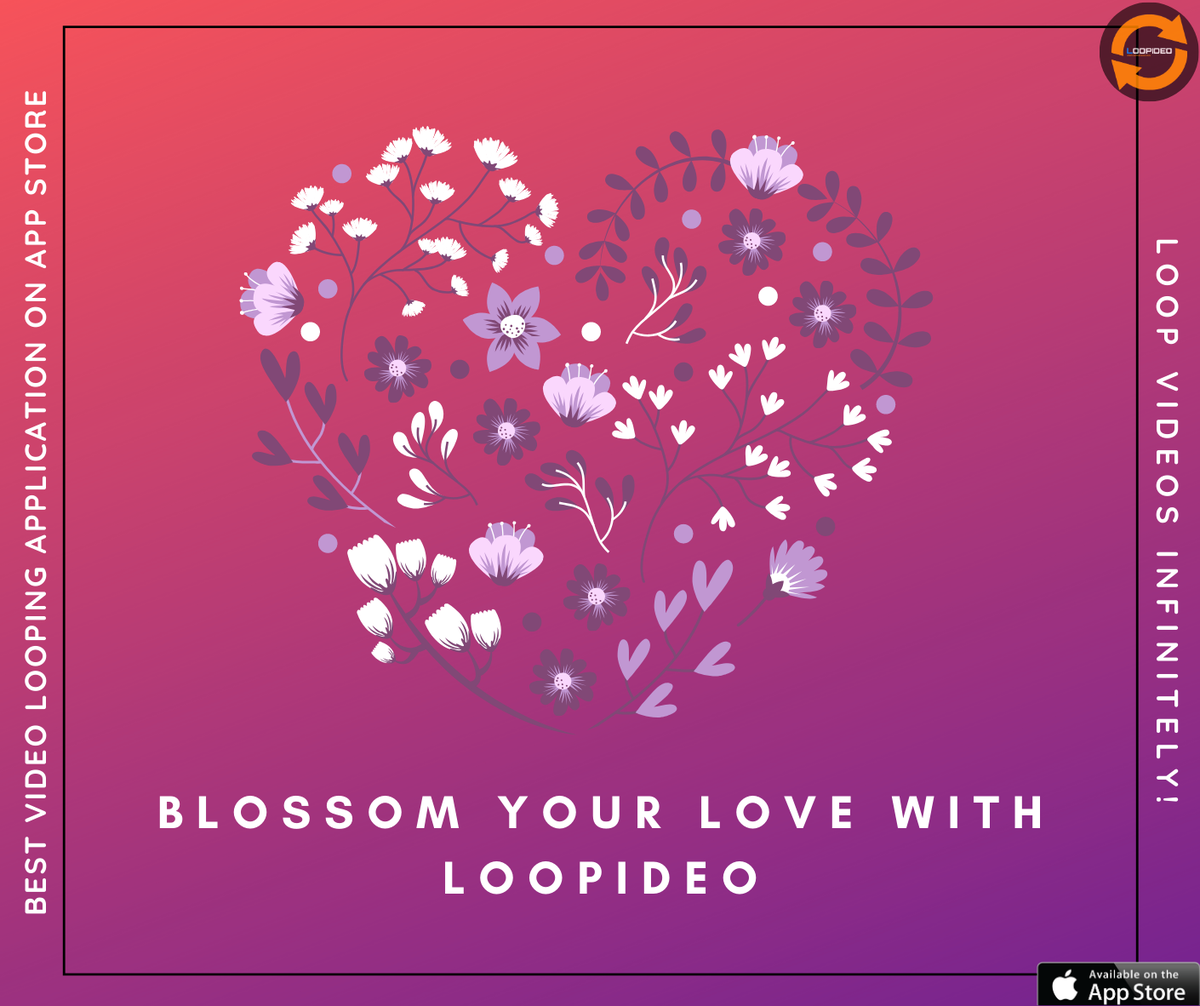 loopideo's tweet photo. What better time to blossom your love then now? 

Express your love by looping infinite songs for your loved ones.

Download Today: https://t.co/vep2Lor1HJ https://t.co/ca2c07jkWp