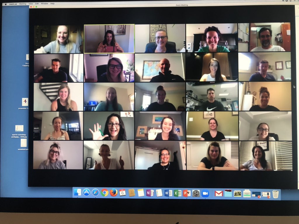 Lauren_Sulz's tweet photo. A fun filled two weeks with this crew! Thanks to our 2020 Health and Physical Education Cohort for the conversation and learning! I am grateful for the opportunity to work along side all of you. #HPEcohort #MEd #nowsummer https://t.co/1DtmqrMDV2