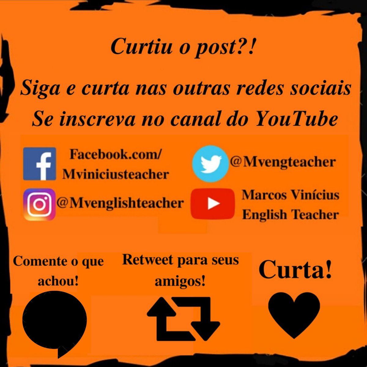 Teachermarcosv's tweet photo. Hi guys, how you doing?
Você sabe como se diz as quantidades?
Para você te mais credibilidade ao falar, ao envés de falar o número você pode usar esses termos! 📚🇬🇧🇺🇸
#many #quantidade #ingles #englishteacher #englishcourse #englishtips
#cursodeingles
#dicasdeingles https://t.co/nZKjOVBYxX