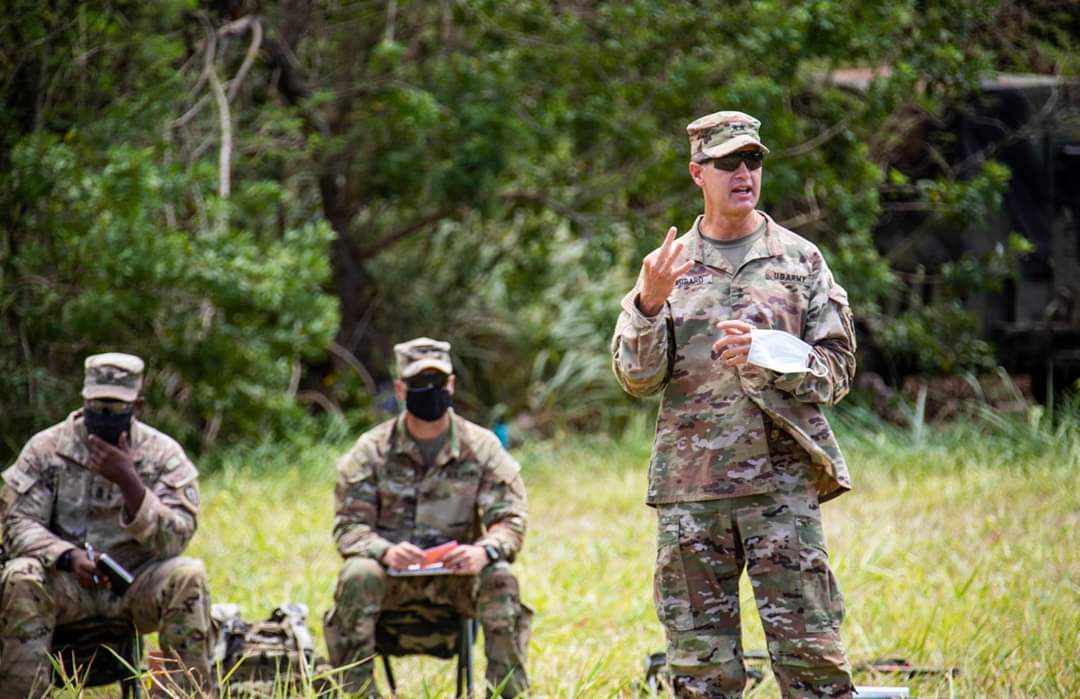 USPACOM's tweet photo. Soldiers with @USARPAC @25thID arrive at #LightningForge20 to conduct a series of combined armed rehearsals to ensure that the #WarriorBrigade is prepared and #Ready2Fight. #ArmyStrong #TropicLightning #FreeandOpenIndoPacific. https://t.co/YmiJe9CGYi