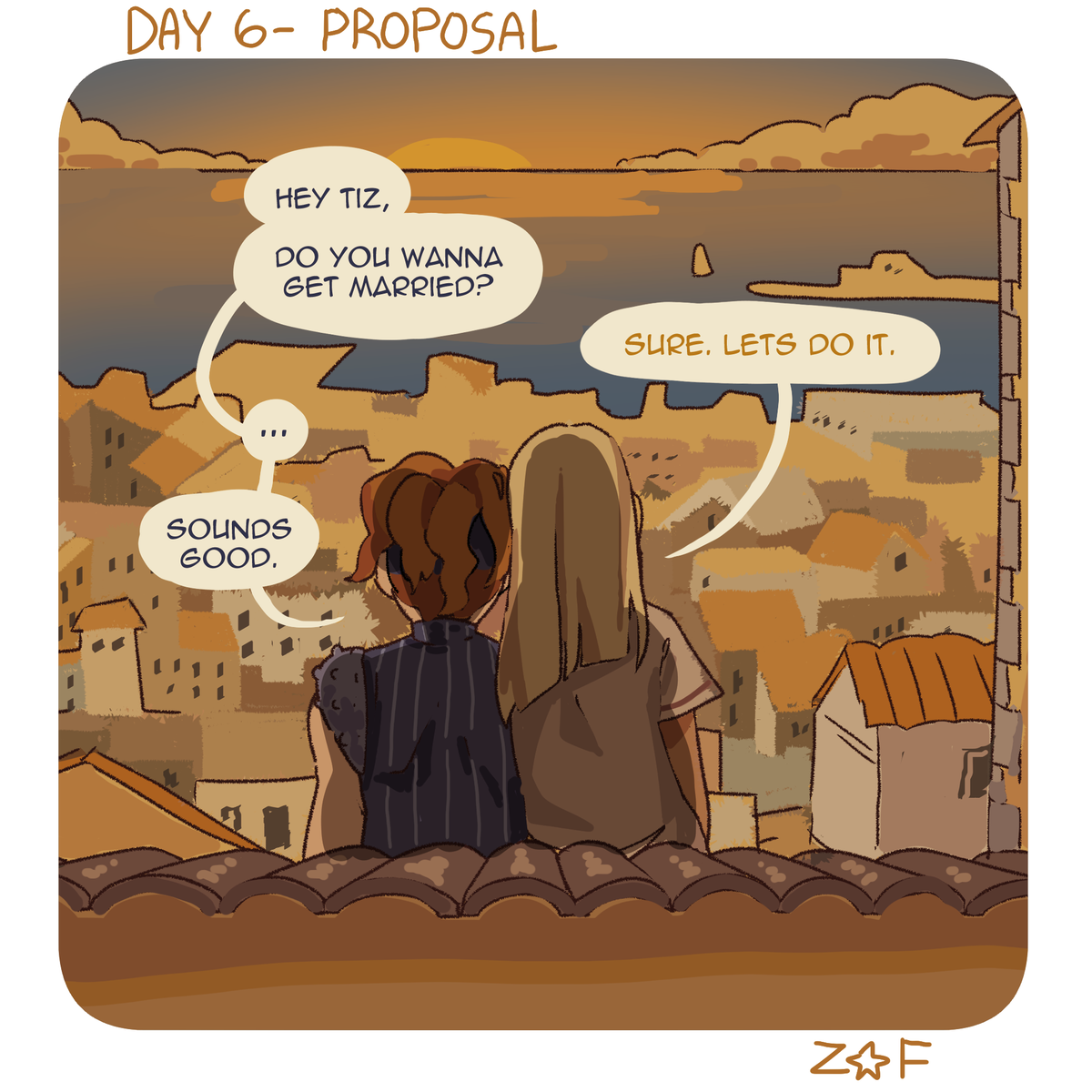ZoeFlonion's tweet photo. #SquaTiziweek Day 6: Proposal

We're nearing the end folks. https://t.co/93LoU9oevF