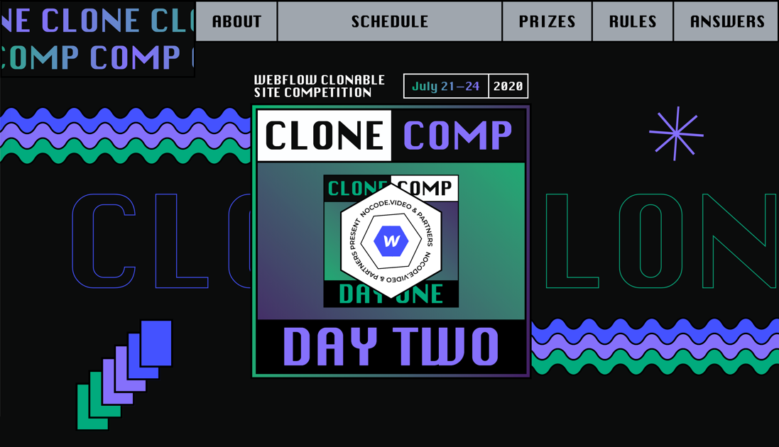 nocodejournal's tweet photo. There will be a @Webflow Cloneable Competition on July 21 up to 24. To know more details about Clone Camp:
https://t.co/1U7qcAIq6K
#NoCodeJournal #NoCode #LowCode #webflow #clonecamp #WebApps #website https://t.co/Nl31skarhk