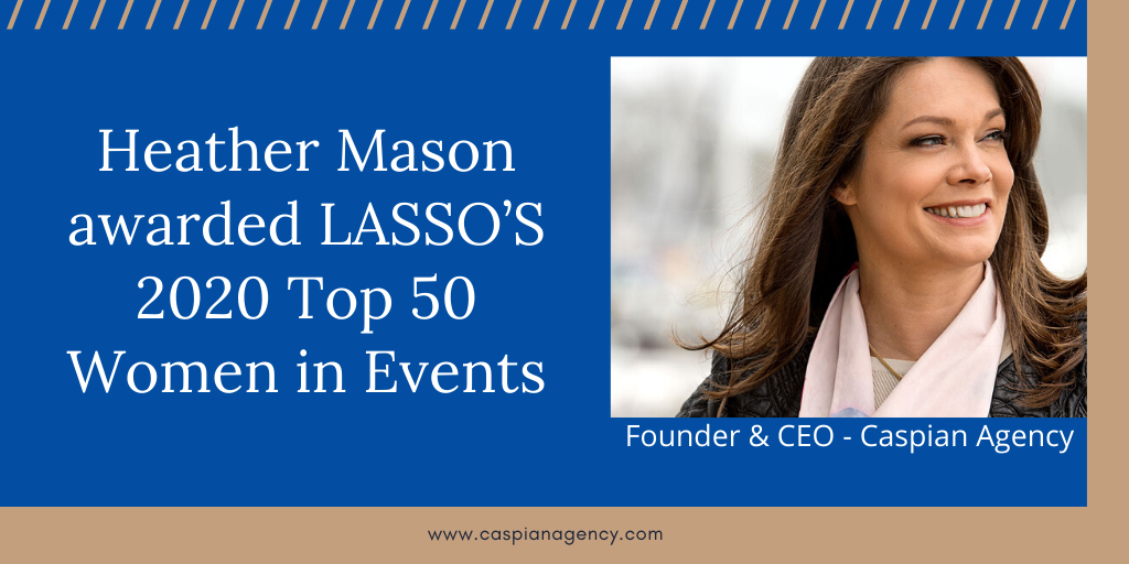 caspianagency's tweet photo. Our CEO @heatherlmason has been awarded for her holistic approach to strategic thinking, innovative ideas and leadership style for online and in-person events by
@LassoWorkforce #proud
https://t.co/roJKbbOfB6โฆ
#TopWomenInEvents #eventprofstalk #eventprofs #strategicplanning https://t.co/FPpImBWuJ2