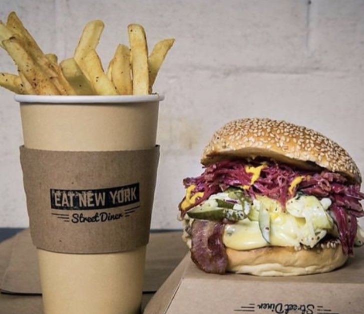 Danny De Vito & Arnie are looking well. How big is the straw to suck those fries up? Listen here - Use a plate. Like a fucking gentleman. They call this one “Double Impact”