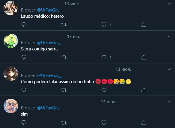 UrFavGay_'s tweet photo. Brazilian comments under "Ur Fav is Gay" posts are gay https://t.co/GkZgfWKGCj