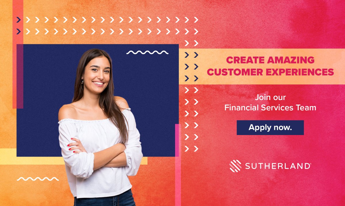 SutherlandHires's tweet photo. BARRANQUILLA - We are looking for bilingual (B2) Customer Service Consultants to join our on-site team delivering outstanding experiences for one of our financial clients. If you enjoy putting the needs of the customer first, we want YOU to join us! https://t.co/wErgbOdPqL https://t.co/pSJYWOsvDY