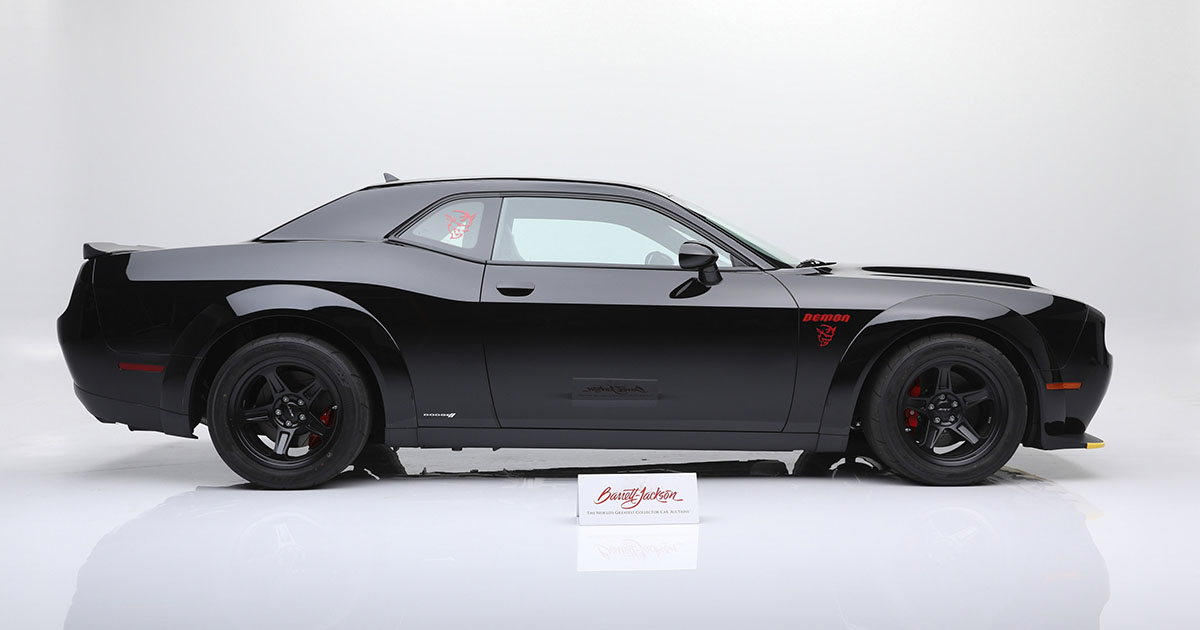 Devilish down to the last detail! This 2018 <a href="/Dodge/">Dodge</a> Challenger SRT Demon powered by an 840hp 6.2-liter supercharged HEMI V8 engine and only 382 miles sold for $126,500 at our July 2020 Online Auction.

Lot 136: bit.ly/20Jul18DodgeCh…