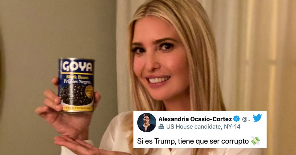 Ivanka Trump sparks bean memes after she posed with can of Goya beans mashable.com/article/ivanka…