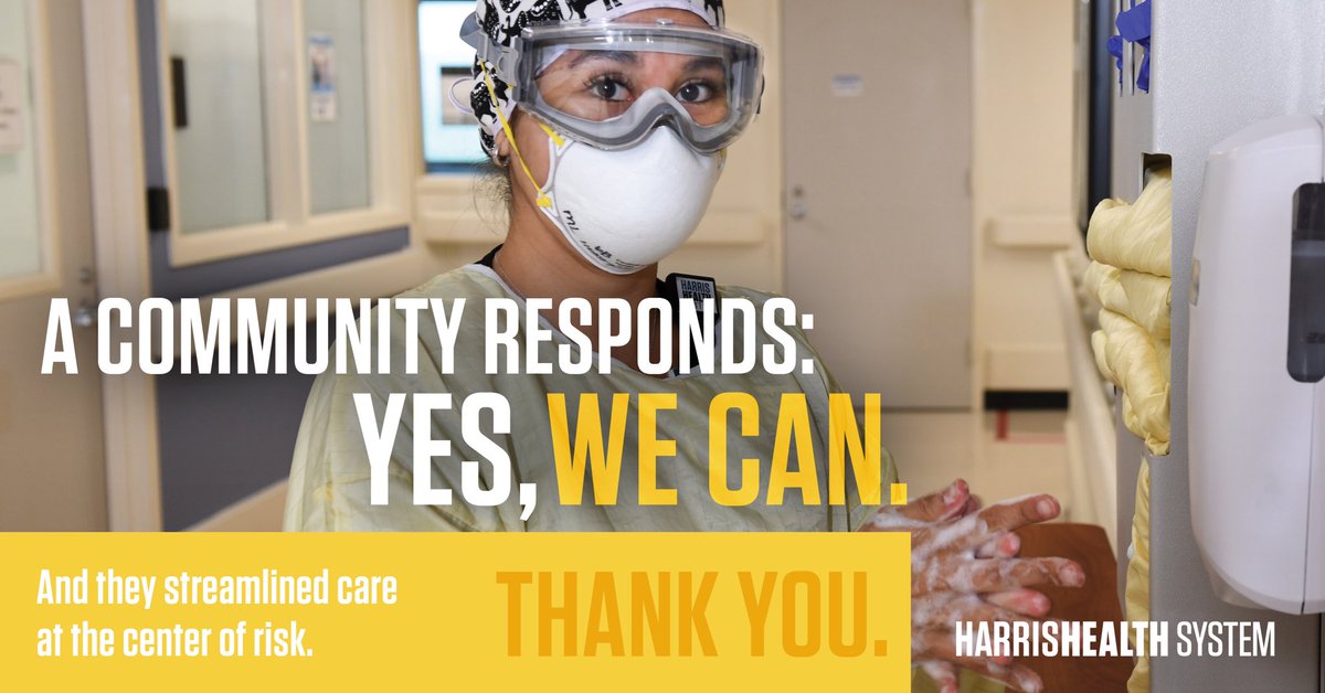 harrishealth's tweet image. When coronavirus hit Houston, Ben Taub Hospital set up its first dedicated COVID unit in a matter of days. Since then, our dedicated team has been caring for patients. Great job team!
#FrontlineFriday #harrishealth
