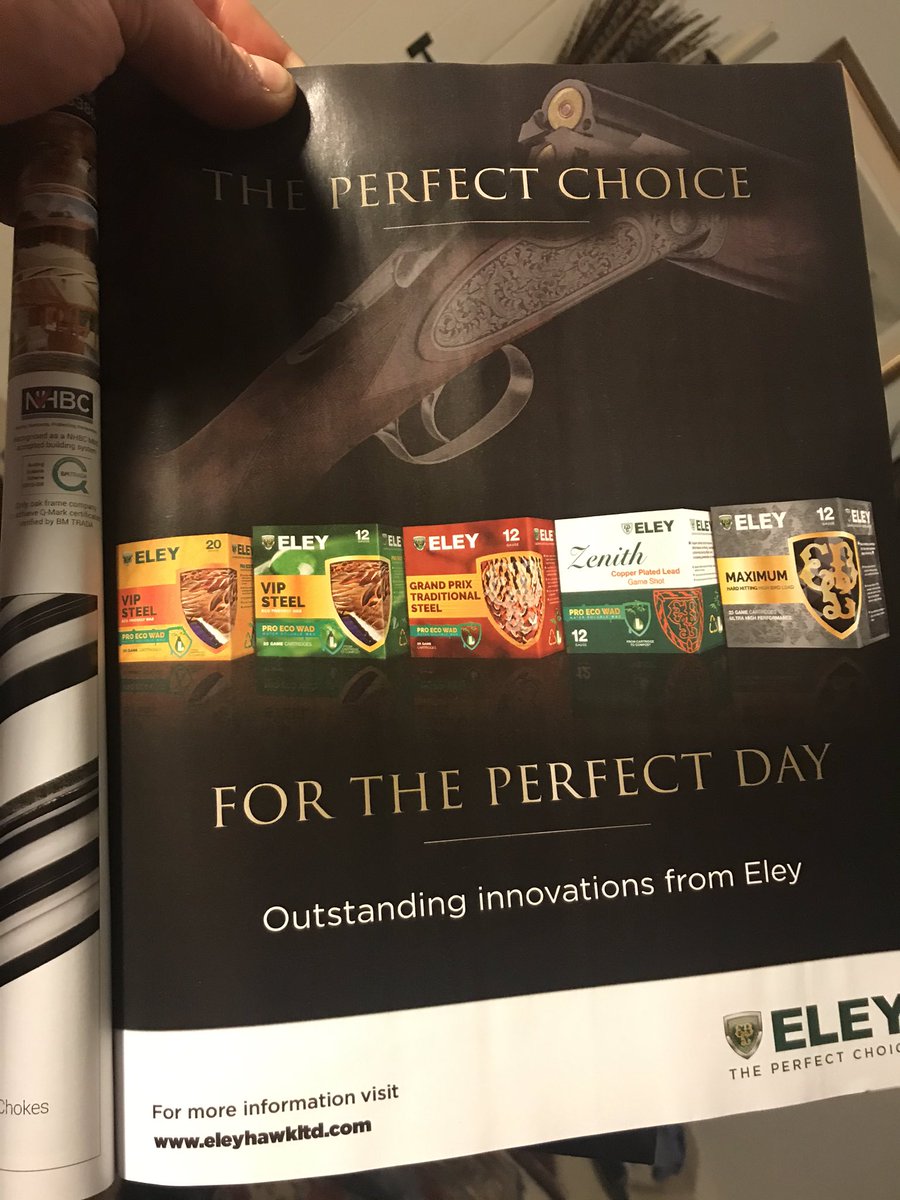 _SimonReinhold's tweet photo. Well if they’re going to put it in @TheFieldmag I’m going to start talking about it.

This is what we’ve been working towards:

Standard steel 

#biodegradable wad

Effective at normal ranges 

Low recoil

Suitable for 2.5” chambers 

#halfchokeisenough https://t.co/CY4HIDhtOh