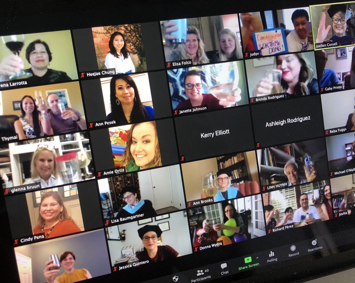 TxStateAdultEd's tweet photo. Big Congratulations to all the Spring & Summer 2020 APCE Master’s and Doctorate Graduates! 🎉🍾#VirtualToast #APCEProud https://t.co/t0C4FPr5JM