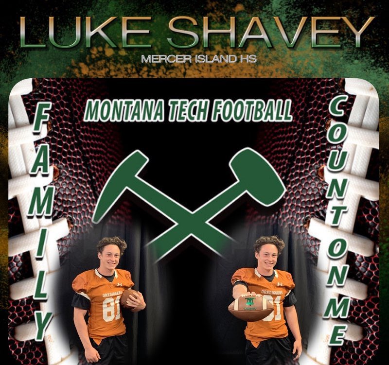 LukeShavey's tweet photo. It was really cool to check out Montana Tech and see their facilities today! Thanks to the coaches for making my visit special! @CoachKyleSamson @MonTechFootball #CanYouDiggit21⚒ #Family #CountOnMe https://t.co/LW3JNslBfM