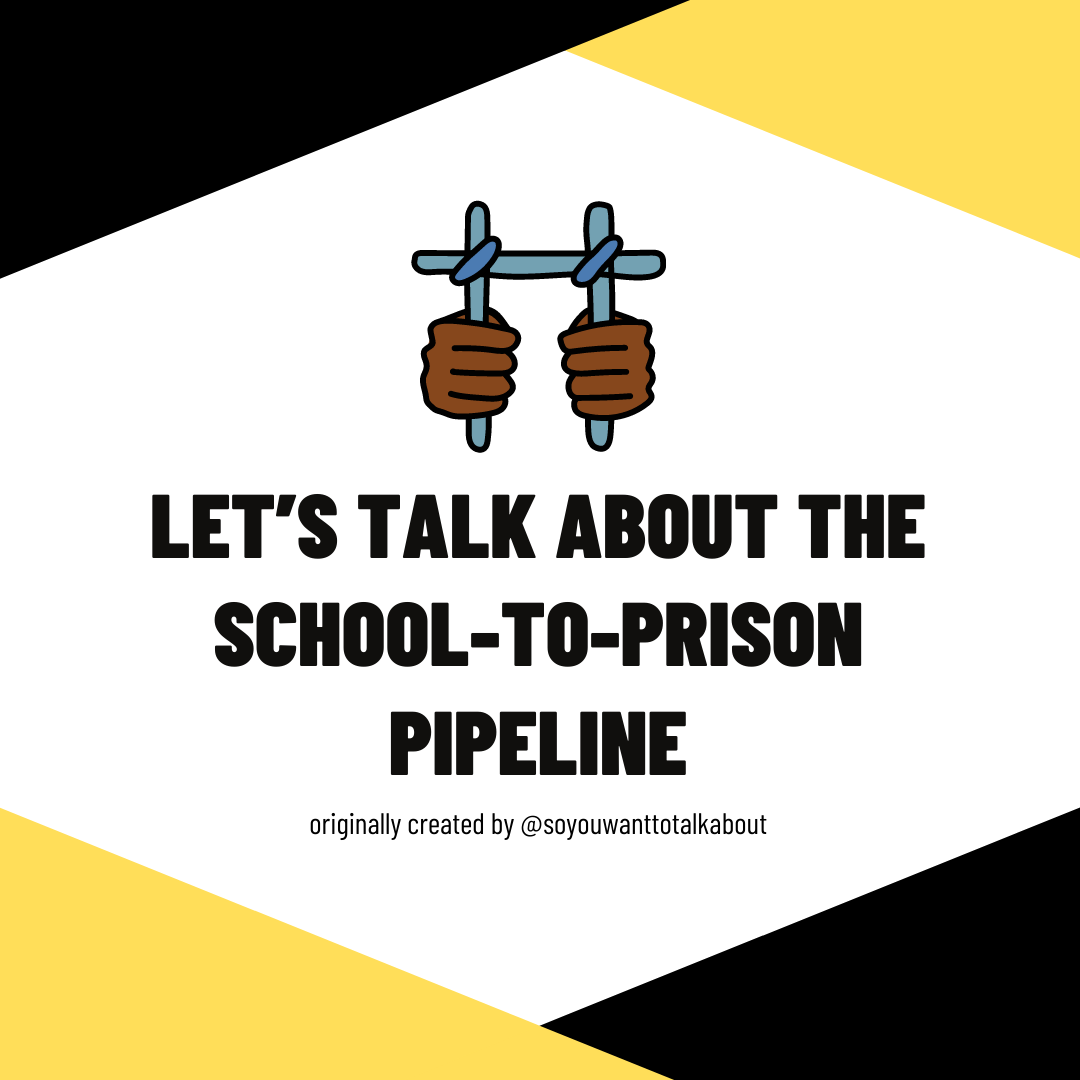 NAforChange's tweet photo. Let’s talk about the School to Prison Pipeline ‼️#NAFORCHANGE https://t.co/oxR7banQIN