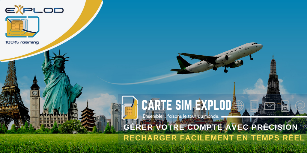 Ensemble... faisons le tour du monde...
Explod votre compagnon de #voyage
Nous desservons plus de 200 #destinations - vous aurez l’embarras du choix ! 
à partir de 35 €
#Explod 
#roaming #voyage #CarteInternationale #tourdumonde #worldnomads