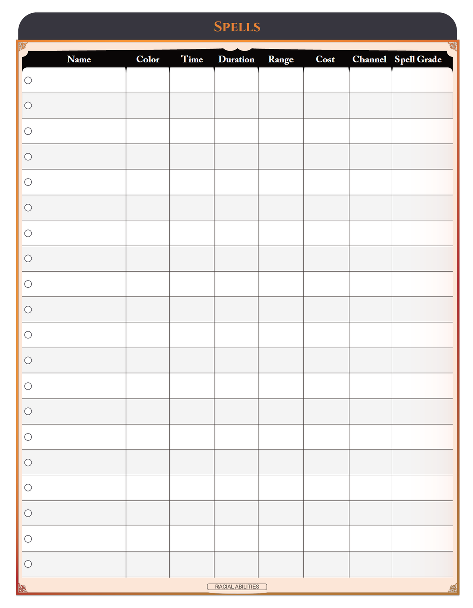 SmunchyGames's tweet image. Wow! @adamcbassett did such a fantastic job on the @PathsRPG character sheets. 🤯🤯🤯🤯 #pathsrpg #ttrpg #rpg #worldbuilding #WritingCommunity