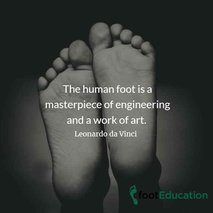 Your feet mirror your general health. Conditions such as #arthritis #diabetes, nerve &amp; circulatory disorders can show initial symptoms in your feet -- foot ailments can be your first sign of more serious medical problems. ⠀
Take care of your feet! 
#FootEducation #peerreviewed