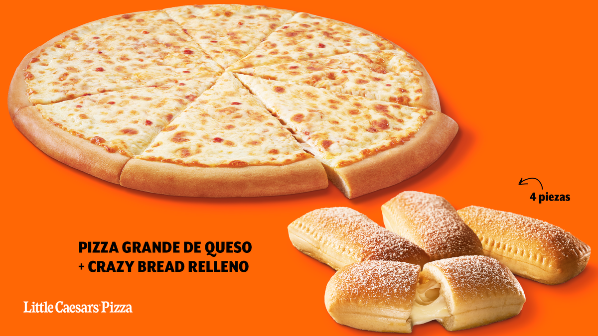 littlecaesarsmx's tweet photo. ¡Enamórate sin miedo al éxito, con este combo! 😍
Nuevo  Cheese! Cheese! Duo, pizza de queso más Crazy Bread Rellenos. Imposible no quererlo. https://t.co/KnzOJ8ZL5e