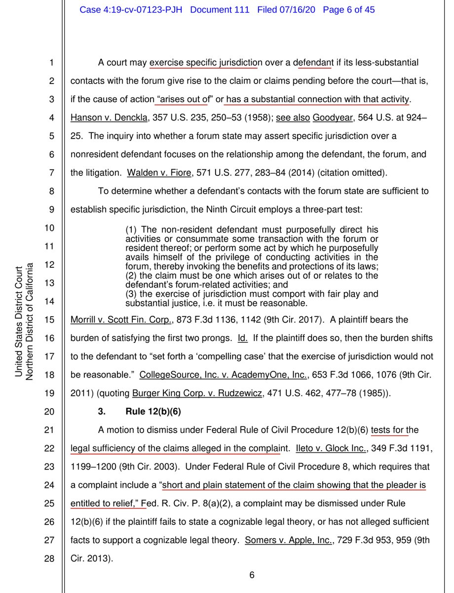 the Court spent a significant addressing the Rules, Scrutiny, important to remember the “why”?“While the court is to accept as true all the factual allegations in the complaint, legally conclusory statements, not supported by actual factual allegations, need not be accepted“