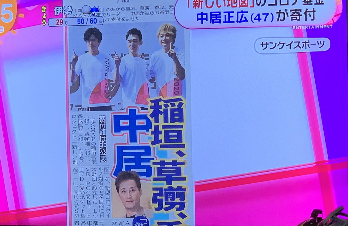 めざましどようび 中居くんの話が放送されました これからもずっと