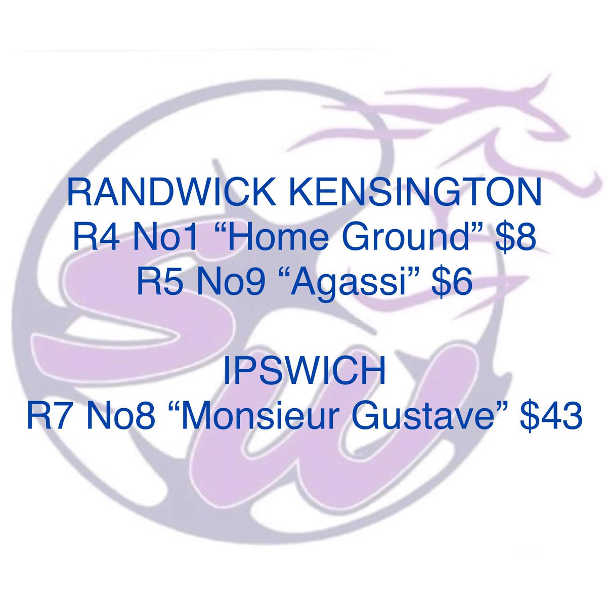 scoutingwide's tweet photo. The boys are looking to emulate last weeks #racing success with some winners at #Randwick and #ipswich! Head over to our Facebook page for our analysis! https://t.co/M9EOjqe9LV #bestroughiesinthebusiness #happypunting #scoutingwide https://t.co/1c3d2vr3Wj