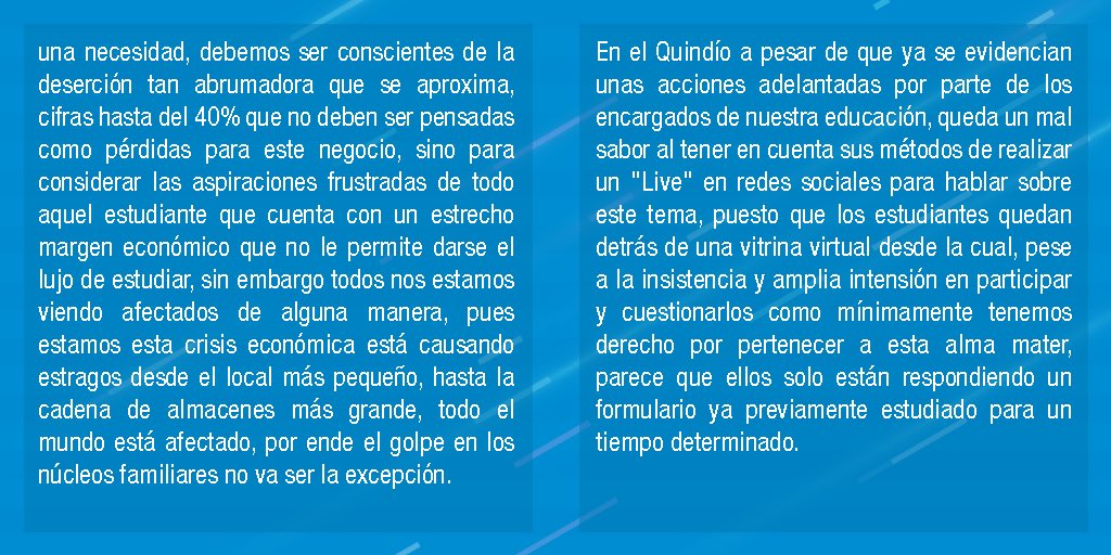 #OpinionCDP | 🏢🚶🏼 nuestra columna de hoy por Sebastian Mejía, titulada "Matriculas en Pandemia, un Privilegio para Pocos"