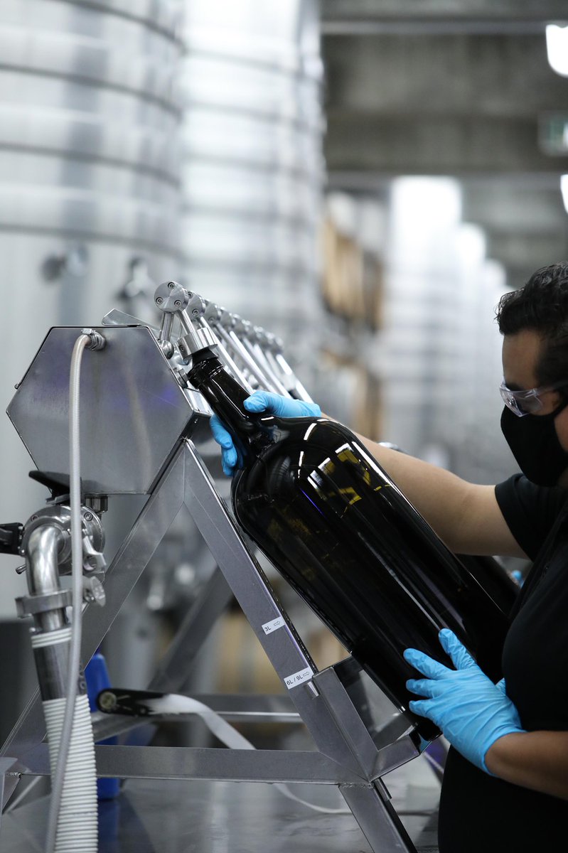 OpusOneWinery's tweet photo. Focus and alignment.
The Cuvier was astir this week as our team meticulously hand bottled the Opus One 2018 large formats.
#opusone #bottling #largeformats #winery #winemaking #focus #alignment #redwine #oakville #napavalley #opusonemoments https://t.co/c7c7W4e3Ab