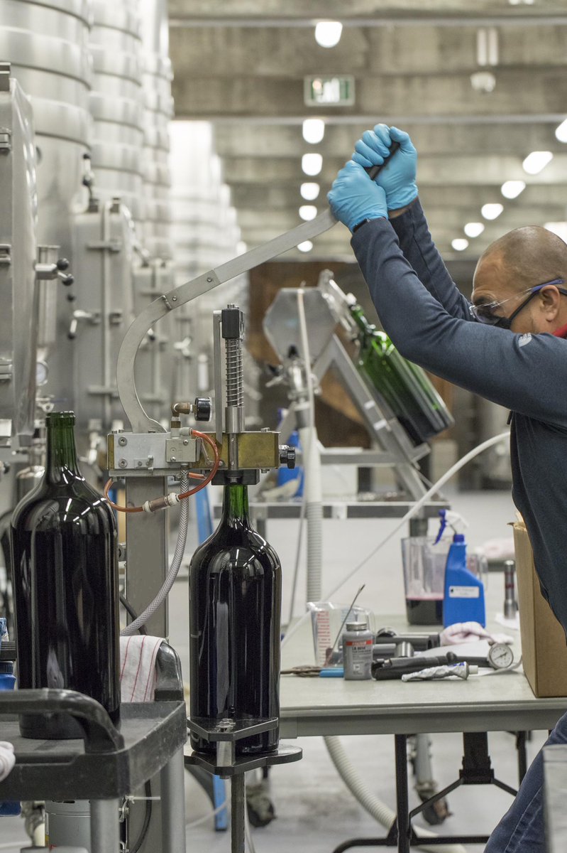OpusOneWinery's tweet photo. Focus and alignment.
The Cuvier was astir this week as our team meticulously hand bottled the Opus One 2018 large formats.
#opusone #bottling #largeformats #winery #winemaking #focus #alignment #redwine #oakville #napavalley #opusonemoments https://t.co/c7c7W4e3Ab
