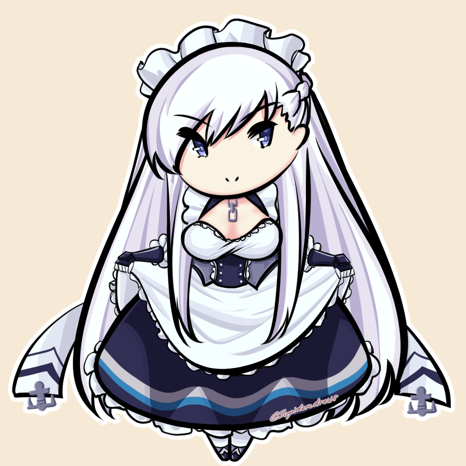 エンタープライズ(アズールレーン) 「#デフォルメ絵を流してデフォルメ民を増やそう
#アズールレーン 」|Sugoidere™のイラスト