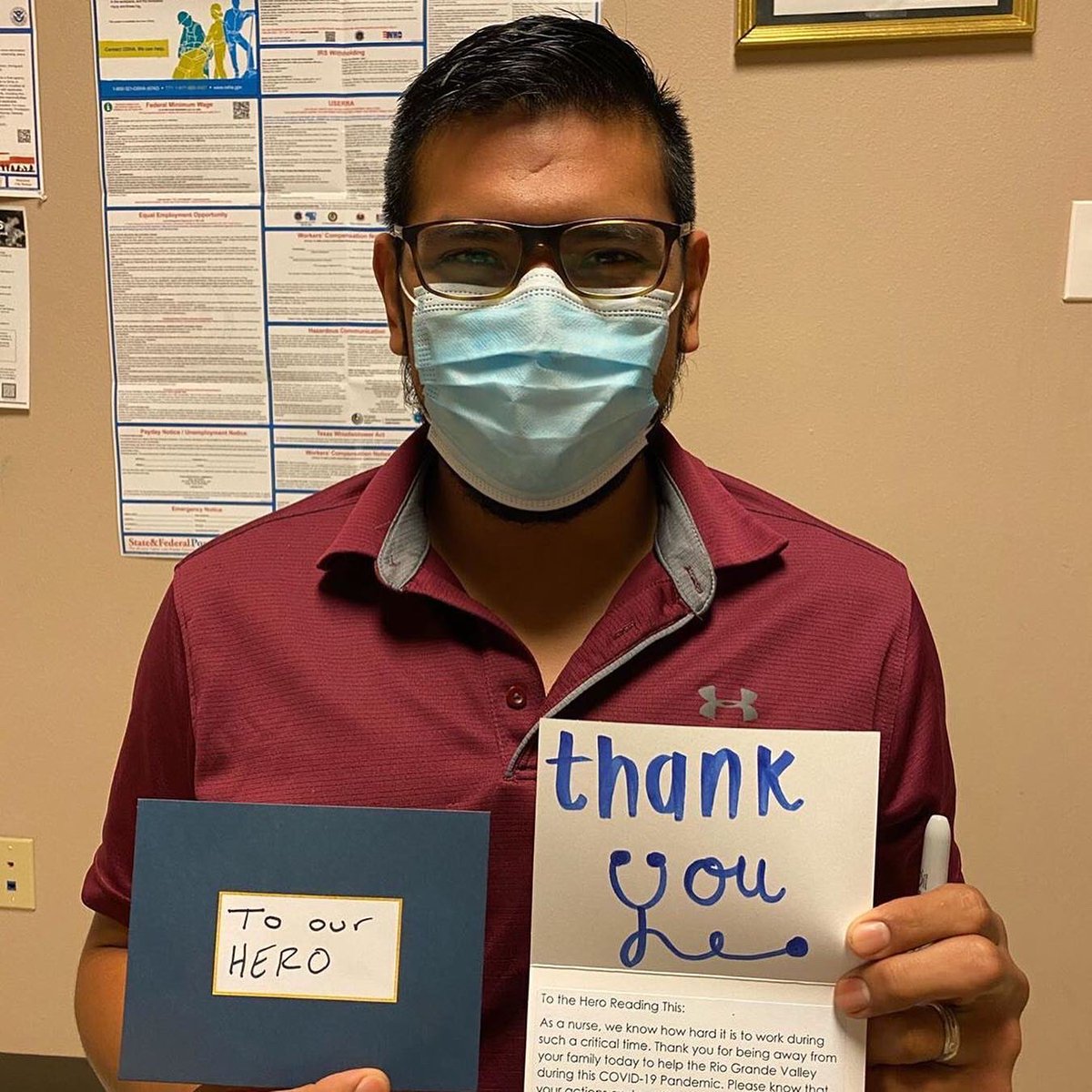 exploremcallen's tweet photo. Special shoutout to the @MissionTerryPT crew for dropping off thank-you notes &amp; treats to the group of nurses staying @DoubleTreeRGV!

The @DoubleTreeRGV is hosting a number of out of town nurses who have come to help at our hospitals which are currently at capacity.(1/2) https://t.co/5Cx3ZwkRdS