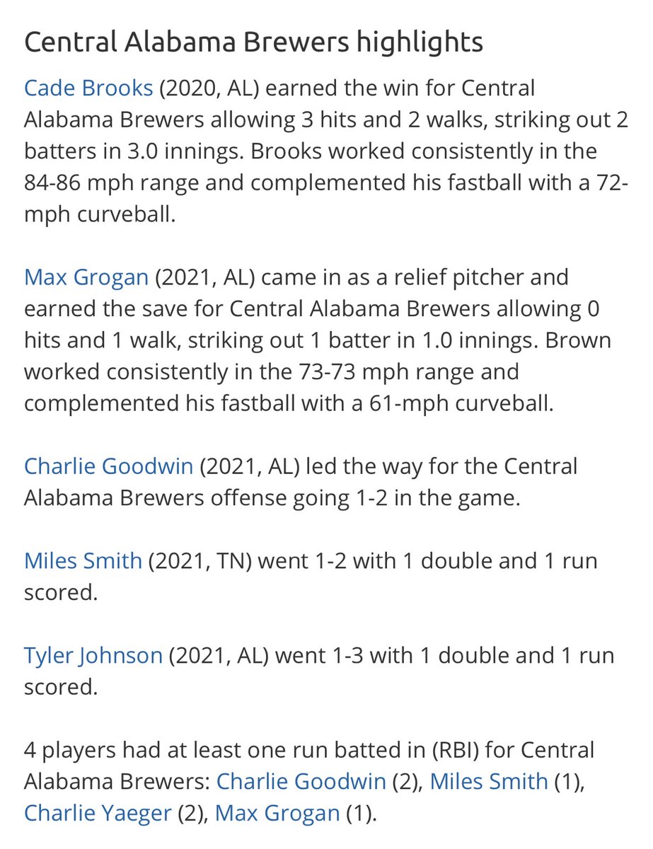 Solid start for our CABA Brewers 17U team at the <a href="/PerfectGameUSA/">Perfect Game USA</a> WWBA 17U tournament in Atlanta. ⚾️

Keep up the good work!