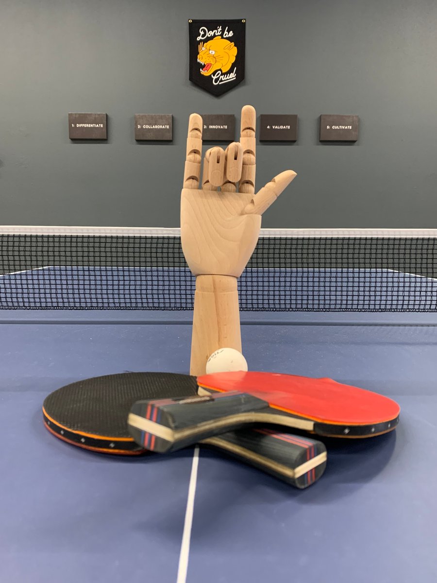 d4webdesign's tweet photo. Completed our first doubles ping pong tournament today! The team Slamstown beat the team Shreddsville 21-17. Great game with many epic saves and volleys. Congratulations on the win Mackenzie and Will. :)

#rockon #ballsoffury #d4bbq #wetakepingpongseriouslyroundtheseparts https://t.co/sRzvTkTW7L
