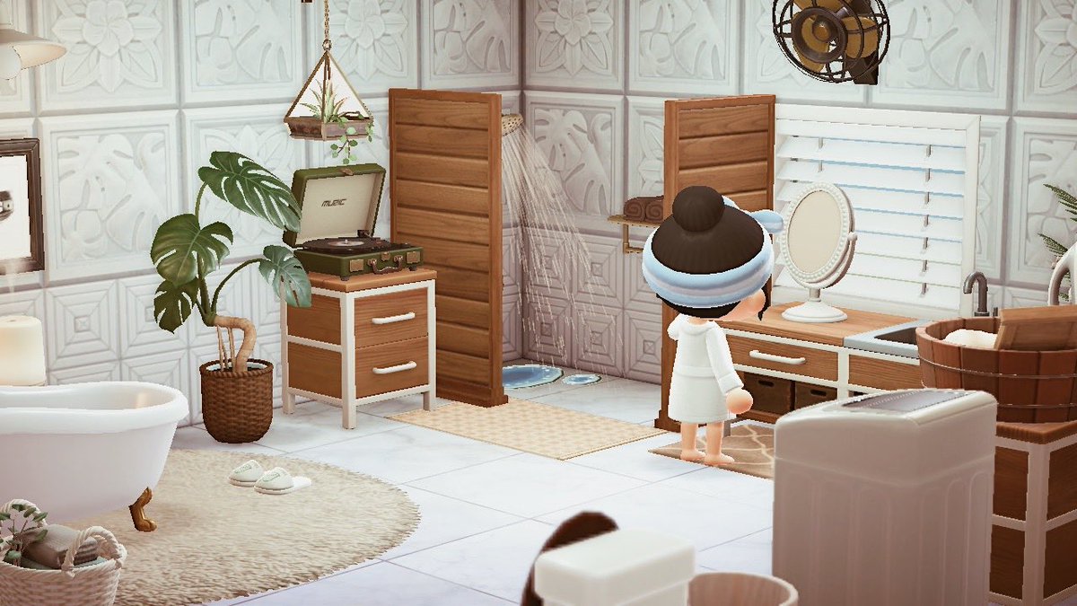 Moonlight_Lhiz's tweet photo. Bathroom/Laundry room 🛁🚿🧺
#acnhdesign #acnh #animalcrossing https://t.co/oRgAvNx4AC