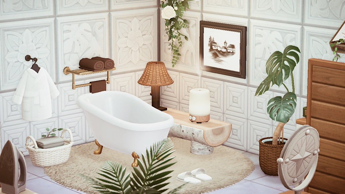 Moonlight_Lhiz's tweet photo. Bathroom/Laundry room 🛁🚿🧺
#acnhdesign #acnh #animalcrossing https://t.co/oRgAvNx4AC