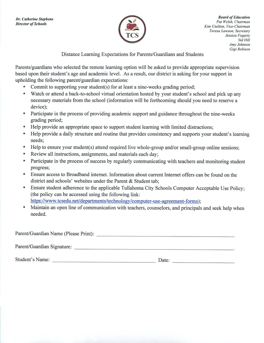 TCSPublic's tweet photo. TCS Return to School and Distance Learning documents.  #tcspublic https://t.co/5XhdWZ1xbR