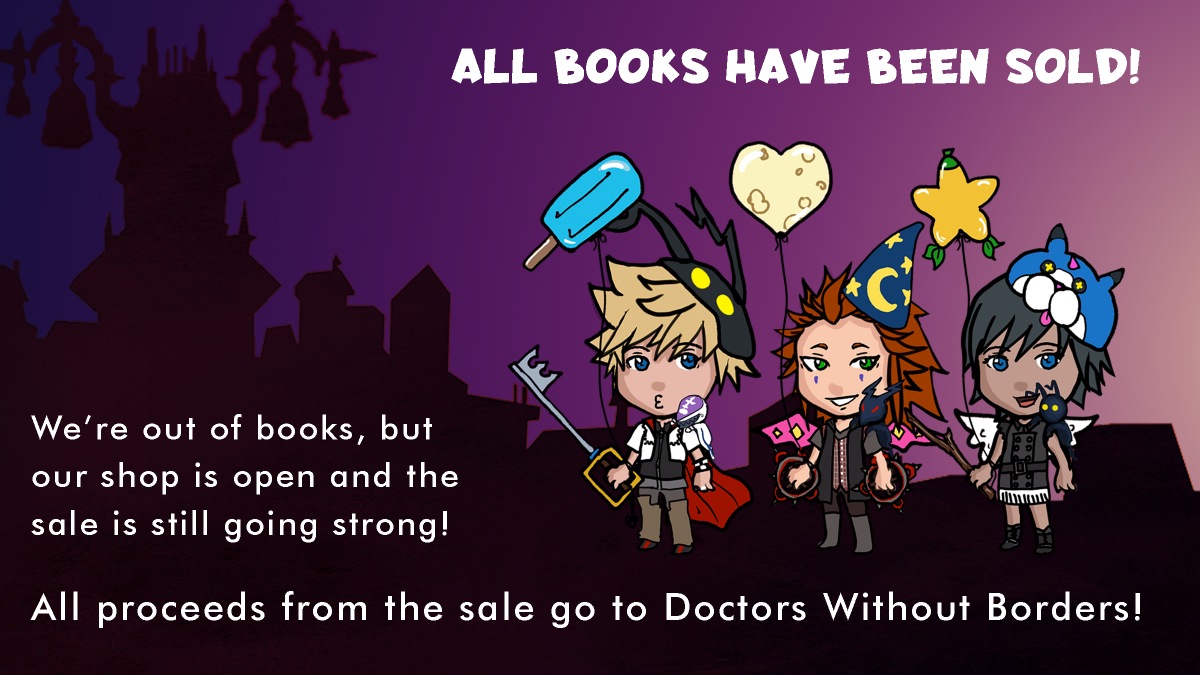The books have been SOLD OUT but we've still got digital PDFs and some merch! Visit the store to check out our buttons, pins, prints, standees, stickers, washi tape, and charms. 

All proceeds go to Doctors Without Borders!  

recompletesstzine.bigcartel.com
