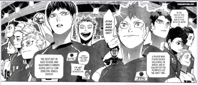 My boys, ah, im crying so hard, thank you for giving me emotions again Furudate-sensei, i've been a dead sht for a long time, thank you for bringing back my emotions 

#Haikyuu402 