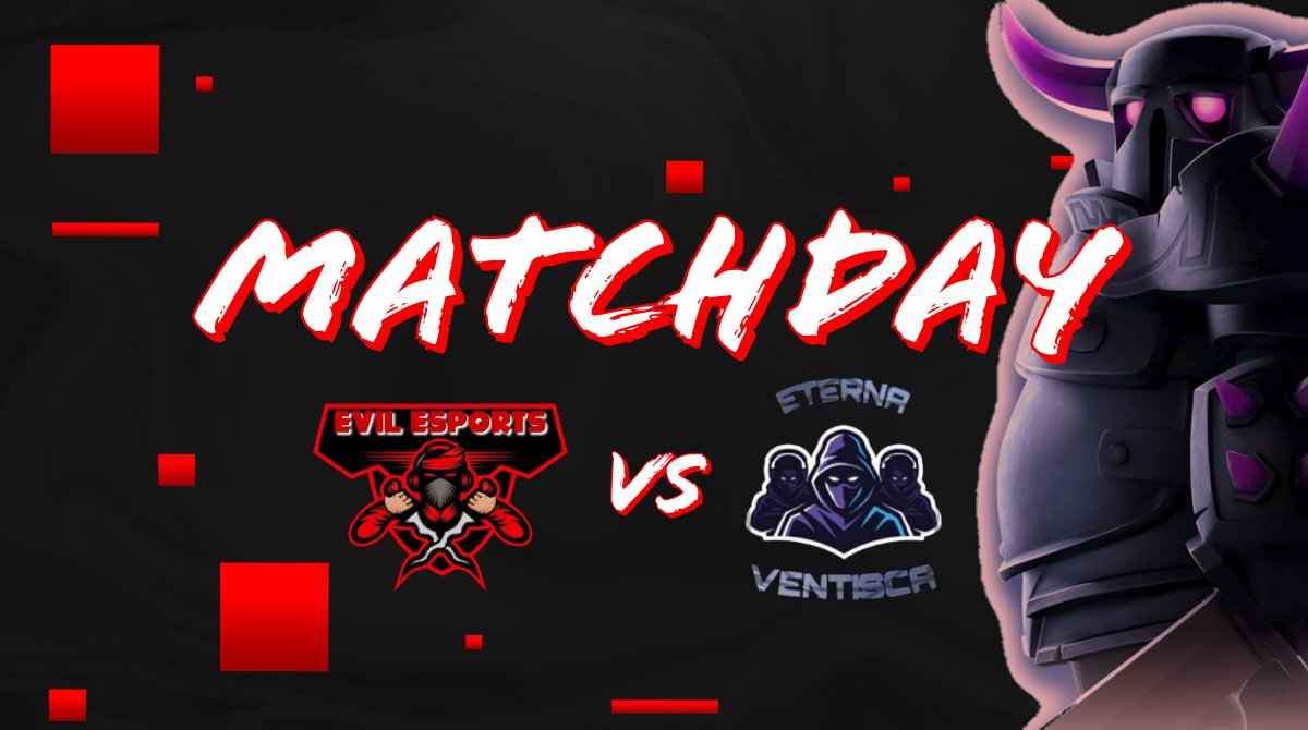 EvilEsportsBo's tweet photo. #ClashRoyale | Partido!
Esta noche nuestros chicos pelearán el pase a la final contra un rival que no nos la pondrá fácil.
¡Buena suerte!
🏆 @TheAssassinsLG
🆚 @Eterna_Ventisca
#GoEE ⚔️ https://t.co/kQA4SKg1x6