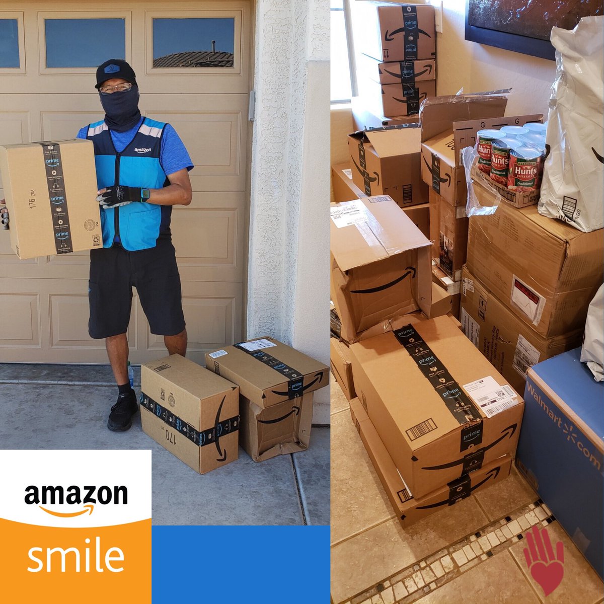 HCCFeed1's tweet photo. Meet our AMAZING Amazon delivery man, Ramon! He’s been delivering 5+ boxes everyday thanks to your generosity! School supplies & food have been coming in! #thankyou #amazonsmile #generosity #Feed1Love1 #compassion #AZTogether #FeedAZ #backtoschool #covid19 #phoenix #maryvale https://t.co/46YnScUTx7