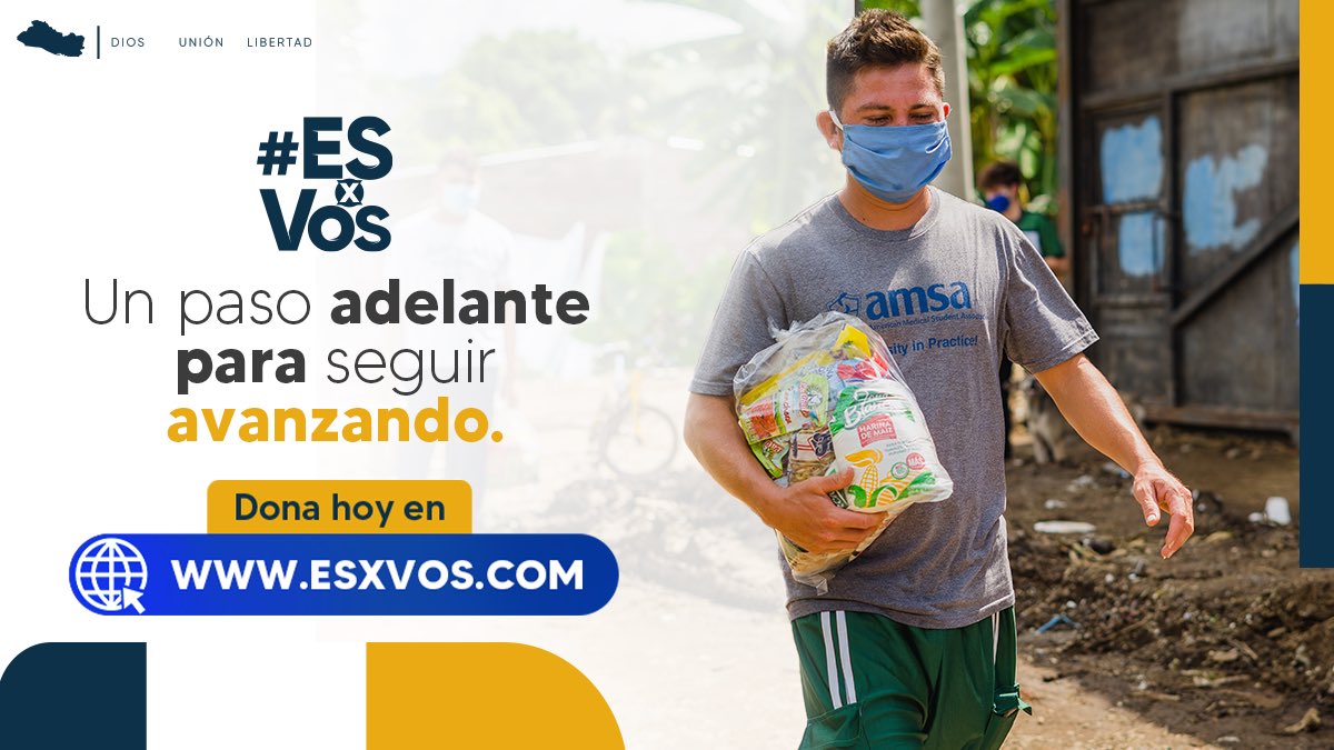 esxvos_'s tweet photo. ¿Quieres apoyar a salvadoreños afectados por el COVID-19 y la tormenta Amanda? #ESxVos que juntos podemos hacer un gran cambio por el país. 

Ingresa a https://t.co/QdIdT4F8KN y descubre cómo aportar. https://t.co/E8o3yrtChC