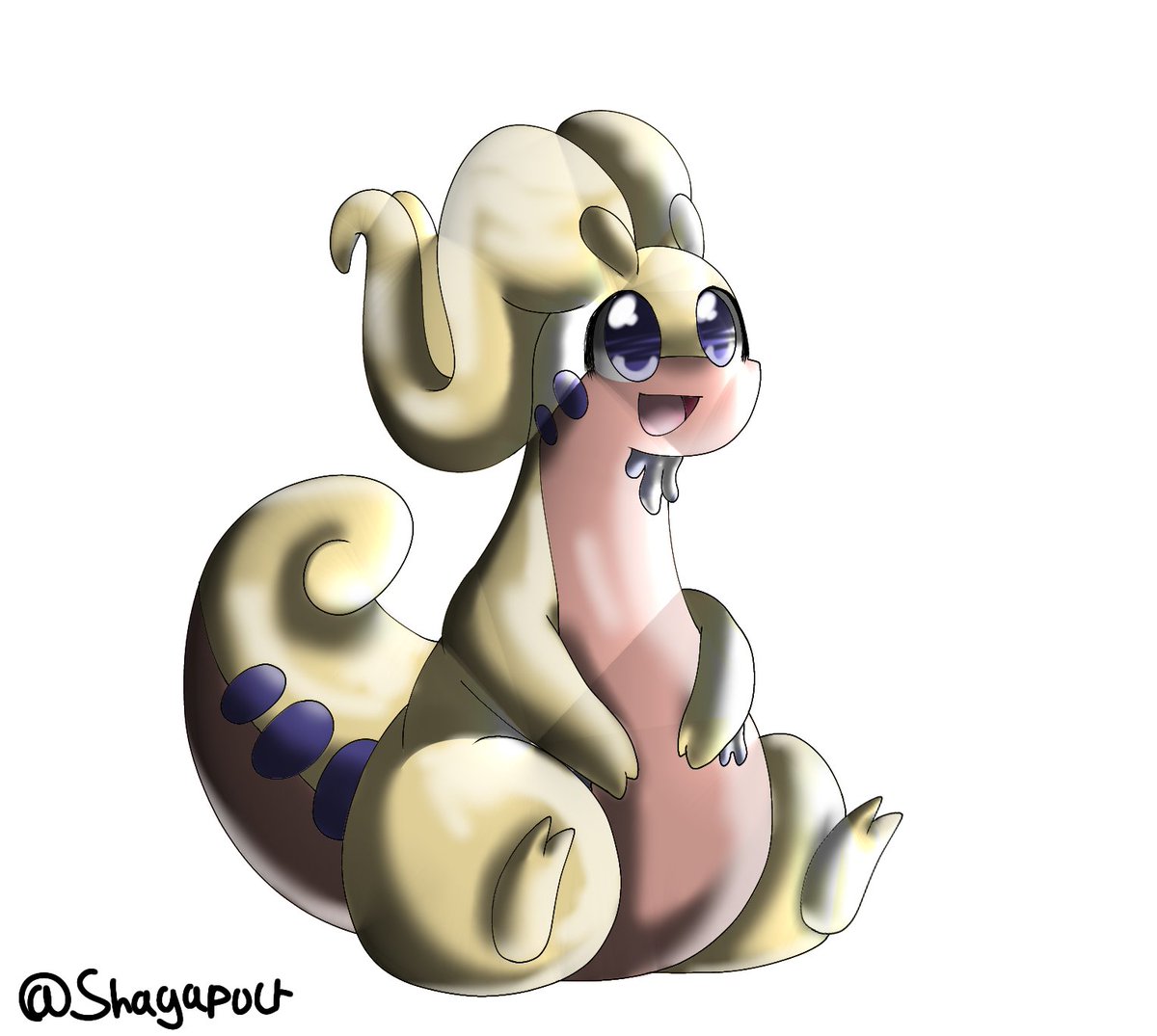 Shagapult's tweet photo. Quick shiny Goodra drawing 
#Goodra #ShinyGoodra https://t.co/G0QCuvSIzg