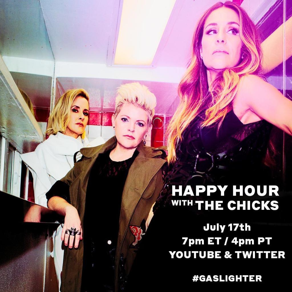 livenationAR's tweet photo. .@thechicks’ new album #Gaslighter is out now! Stream in link below and join their Happy Hour to celebrate today at 4pm PT/7pm ET on YouTube and Twitter. https://t.co/akfgxuBaQa https://t.co/63s8AH9bND