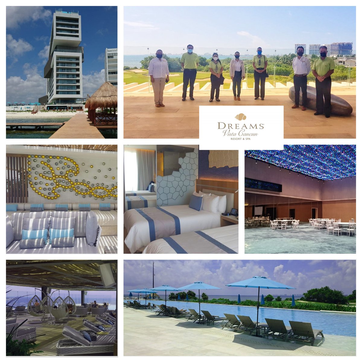IITDMC's tweet photo. In Dreams Vista Cancun Golf &amp; Spa Resort, the view is gorgeous from all the rooms to the ocean as well as the interior design carefully decorated for the guests amazement, we spent a spectacular day!

#AmResorts #PlayaMujeres #VisitMexico #ExIITo #TravelTomorrow #IITdmc #Cancun https://t.co/XM9JTlgdeu