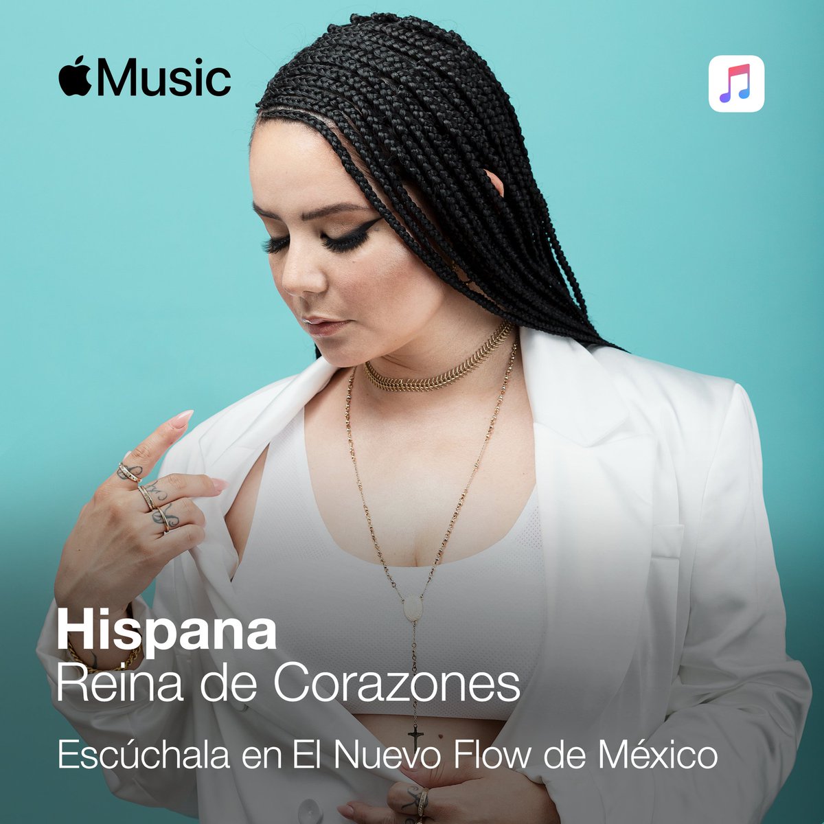¡Escucha 'Reina de Corazones' en #ELNUEVOFLOWDEMEXICO de AppleMusic! 
@AppleMusicES 🏌️‍♀️🔥
#REINADECORAZONES #HISPANA