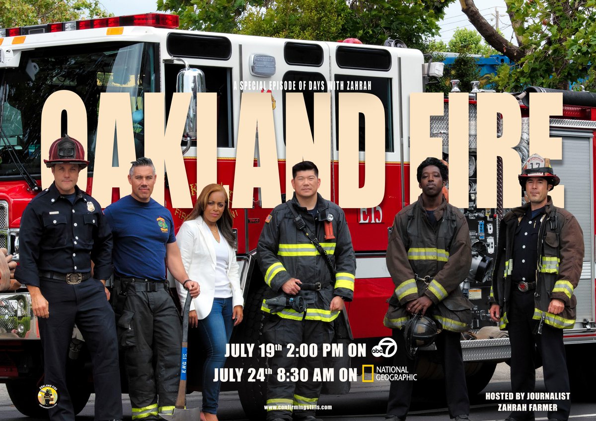 FIREFIGHTERS OF OAKLAND: This Sunday at 2 p.m. on ABC7, don't miss 'Oakland FIRE.' <a href="/dayswithzahrah/">Zahrah Farmer</a> takes you on an unforgettable behind-the-scenes journey with our local heroes.

#firefighters #oakland