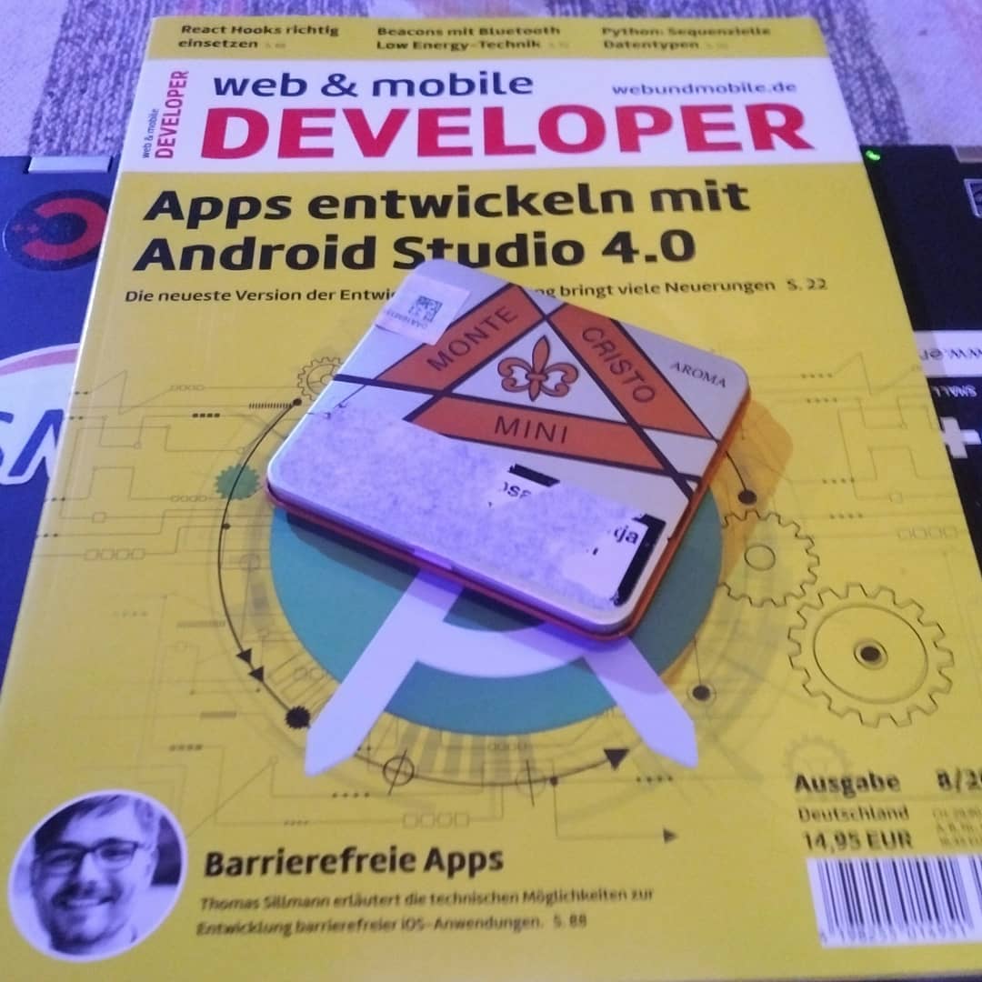 tamhanna's tweet image. Thanks to @webundmobile for putting me on the cover. In addition to the story on #androidstudio, we also do a deep dive on the #MaixDuino and an introduction to the #esp32lyrat. As always, there is loads of content on #webdevelopment and…

📸 instagram.com/p/CCwx8PRjEFs/