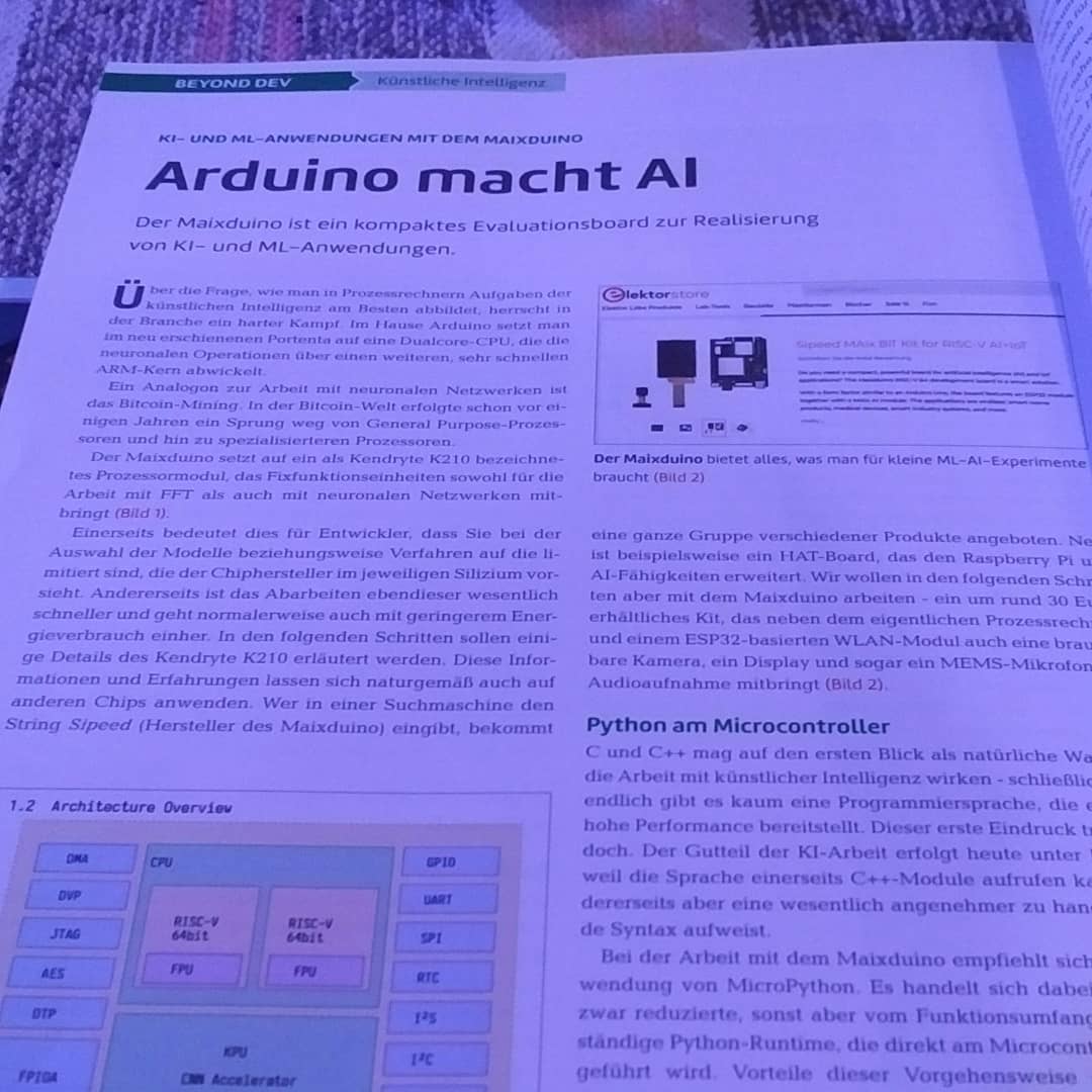 tamhanna's tweet image. Thanks to @webundmobile for putting me on the cover. In addition to the story on #androidstudio, we also do a deep dive on the #MaixDuino and an introduction to the #esp32lyrat. As always, there is loads of content on #webdevelopment and…

📸 instagram.com/p/CCwx8PRjEFs/